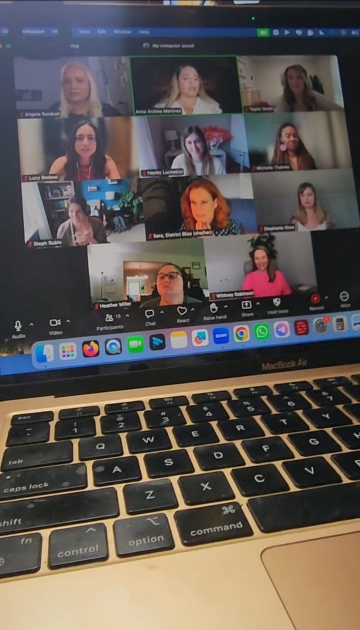 Anna hosting a virtual summit on Zoom